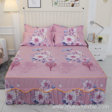Custom bedskirts set with Lace Matching Bed Skirt